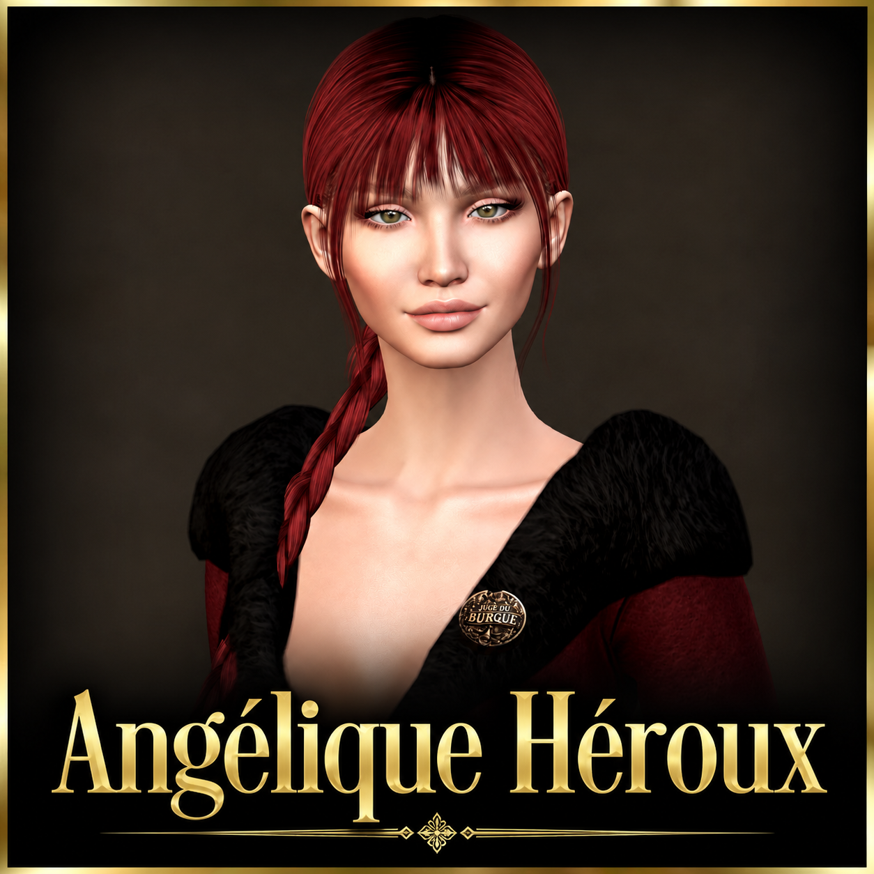 Madame Héroux, élue Maire de la ville du Burgue